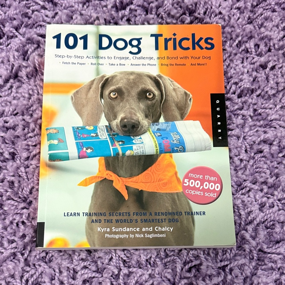 101 Dog Tricks Book by Kyra Sundance + The beginners guide to dog agility.